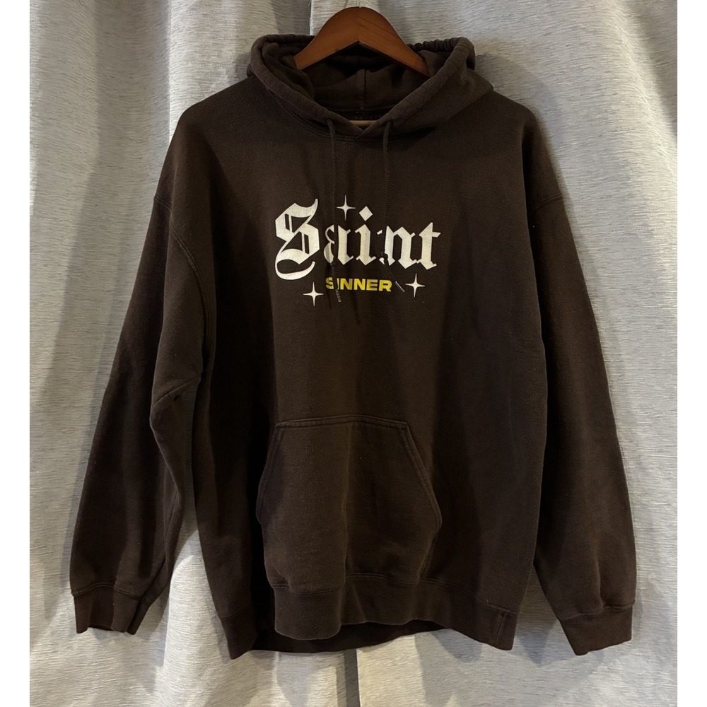 Popular Poison Lonely World Sinner Skull Hoodie Brown Butterfly Grunge Large